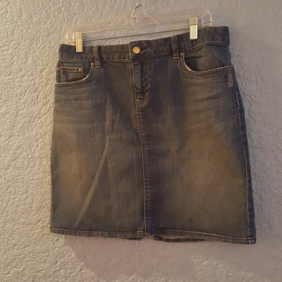 Old Navy Beaded Jean Skirt - Picture 1 of 5